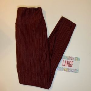 AGNES & DORA Knit Jeggings, Wine, L